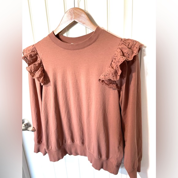 NEW Matilda Jane Good Hart Eleanor Top Burnt Orange Sweatshirt - Picture 5 of 10